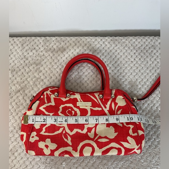 Kate Spade Red Flower Handbag - Picture 11 of 13